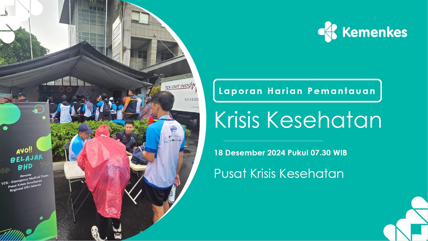 Laporan Pemantauan Harian Pusat Krisis Kesehatan 18 Desember 2024