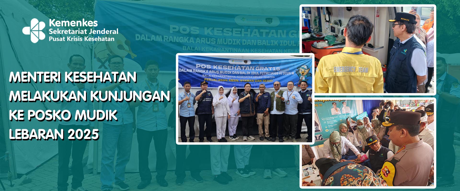 Kunjungan Menteri Kesehatan di Pos Kesehatan Mudik Lebaran 2025