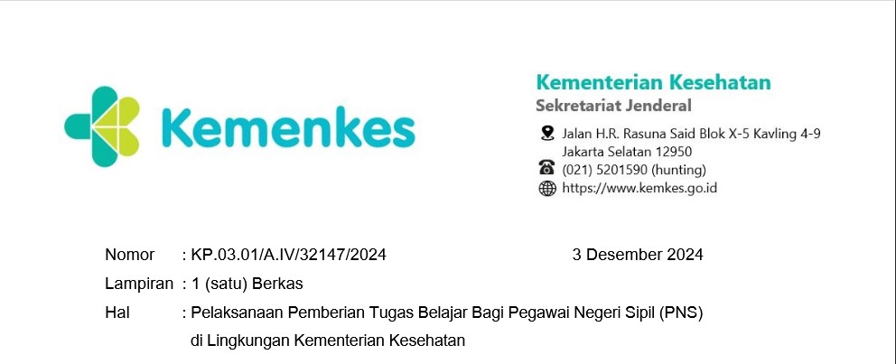 Pelaksanaan Pemberian Tugas Belajar Bagi Pegawai Negeri Sipil (PNS) di Lingkungan Kementerian Kesehatan
