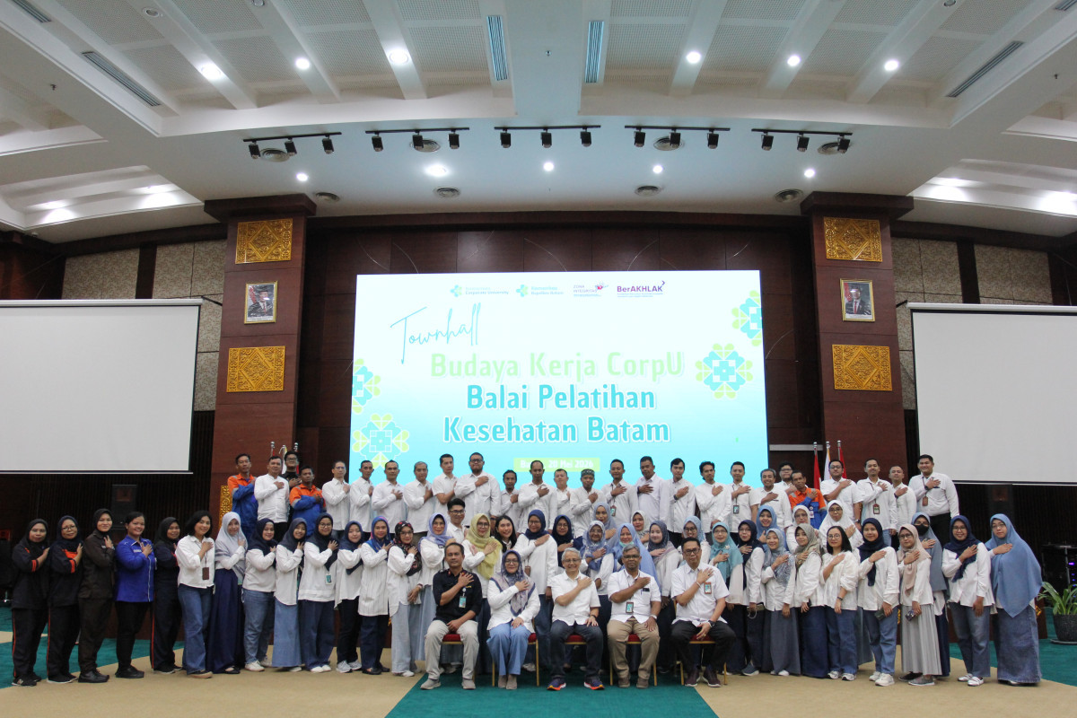 Townhall Budaya Kerja Corporate University di Balai Pelatihan Kesehatan Batam (Bapelkes Batam)