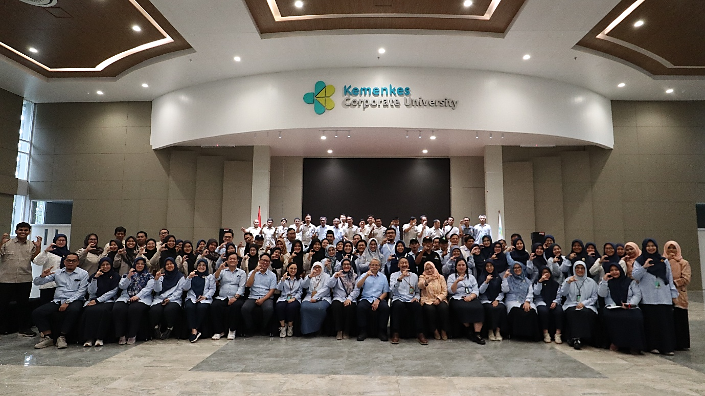 CorpU Work Culture Townhall at the Ministry of Health Corporate University, Health Training Center (Bapelkes) Cikarang